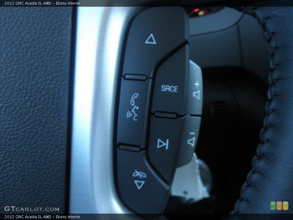 Ebony Interior Controls for the 2012 GMC Acadia SL AWD #67172801