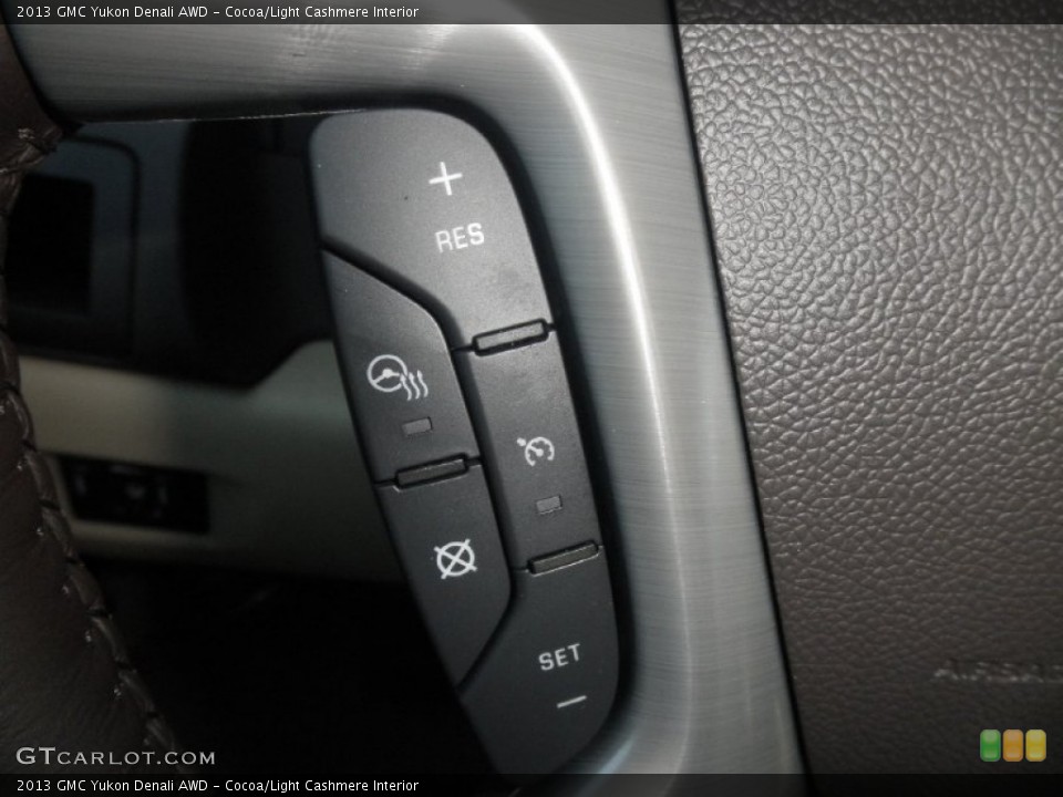 Cocoa/Light Cashmere Interior Controls for the 2013 GMC Yukon Denali AWD #67173146