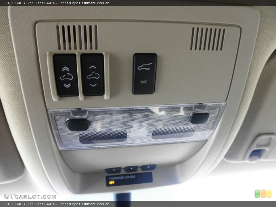 Cocoa/Light Cashmere Interior Controls for the 2013 GMC Yukon Denali AWD #67173173