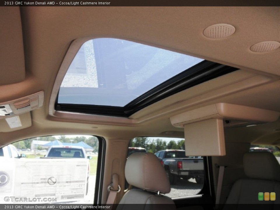 Cocoa/Light Cashmere Interior Sunroof for the 2013 GMC Yukon Denali AWD #67173179