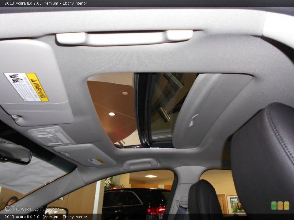 Ebony Interior Sunroof for the 2013 Acura ILX 2.0L Premium #67174855