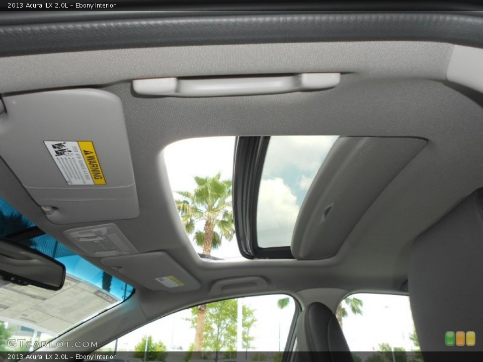 Ebony Interior Sunroof for the 2013 Acura ILX 2.0L #67175060