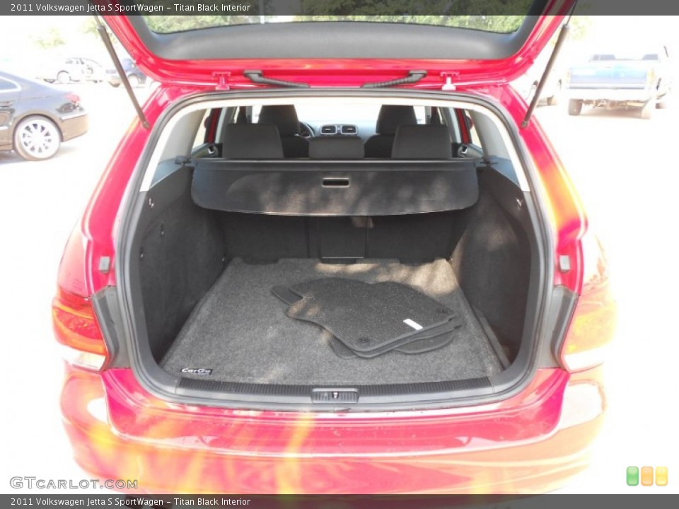 Titan Black Interior Trunk for the 2011 Volkswagen Jetta S SportWagen #67175768