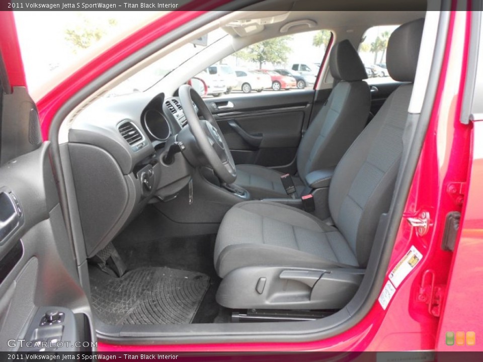 Titan Black Interior Photo for the 2011 Volkswagen Jetta S SportWagen #67175792