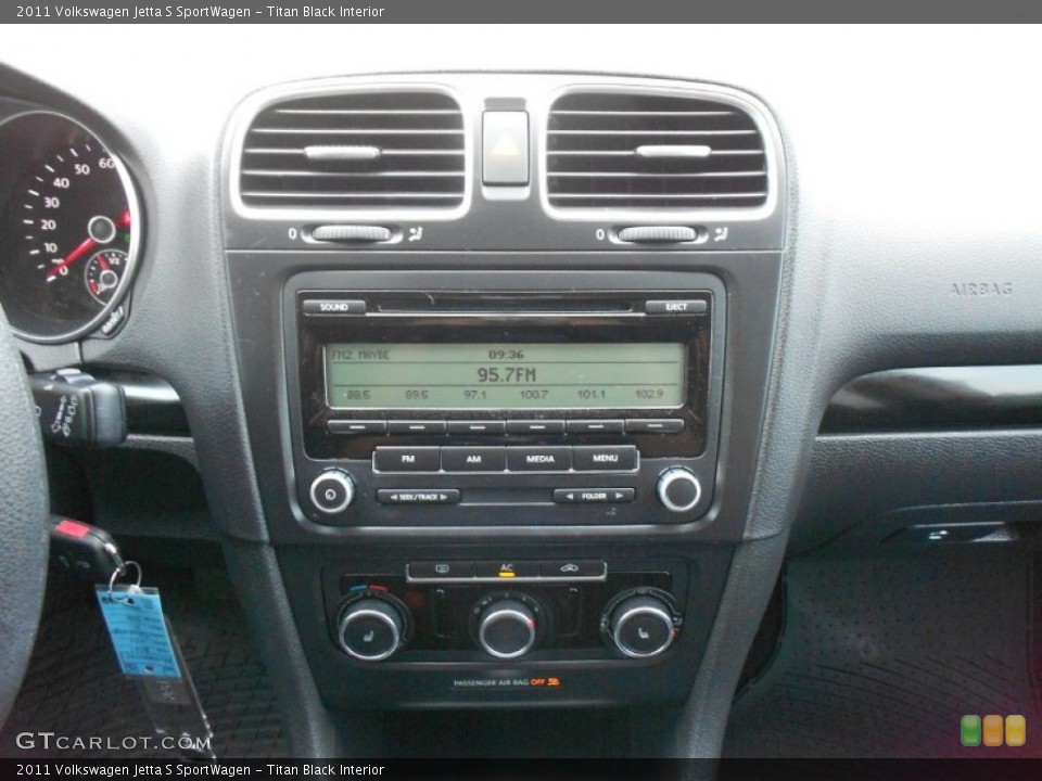 Titan Black Interior Audio System for the 2011 Volkswagen Jetta S SportWagen #67175864