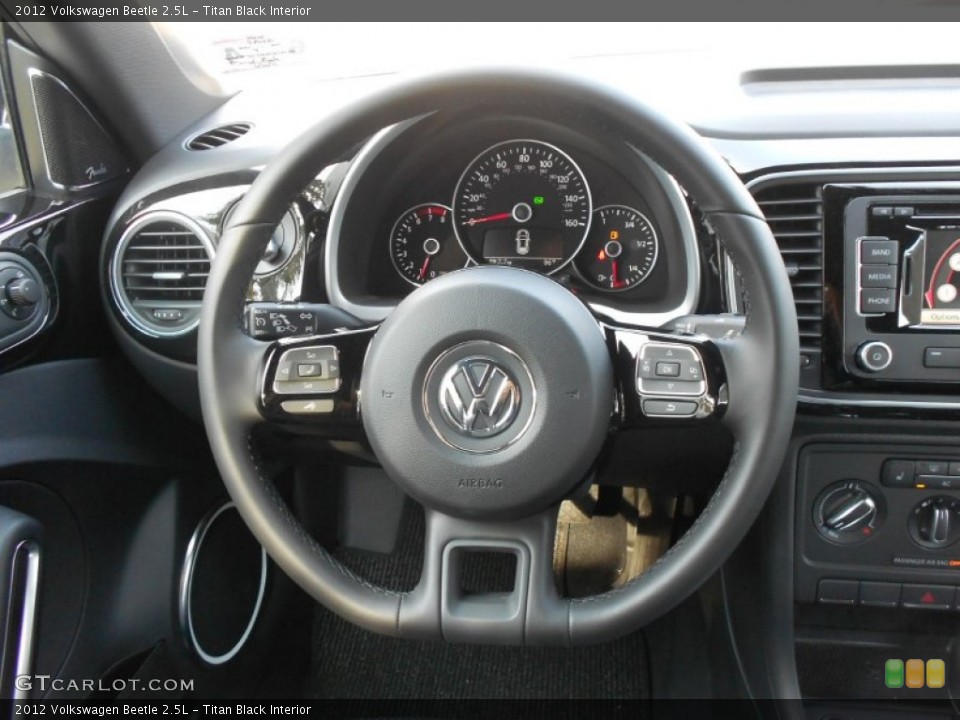 Titan Black Interior Steering Wheel for the 2012 Volkswagen Beetle 2.5L #67176236