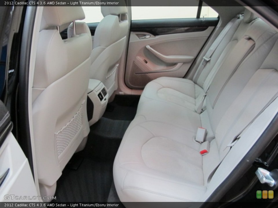 Light Titanium/Ebony Interior Rear Seat for the 2012 Cadillac CTS 4 3.6 AWD Sedan #67176509