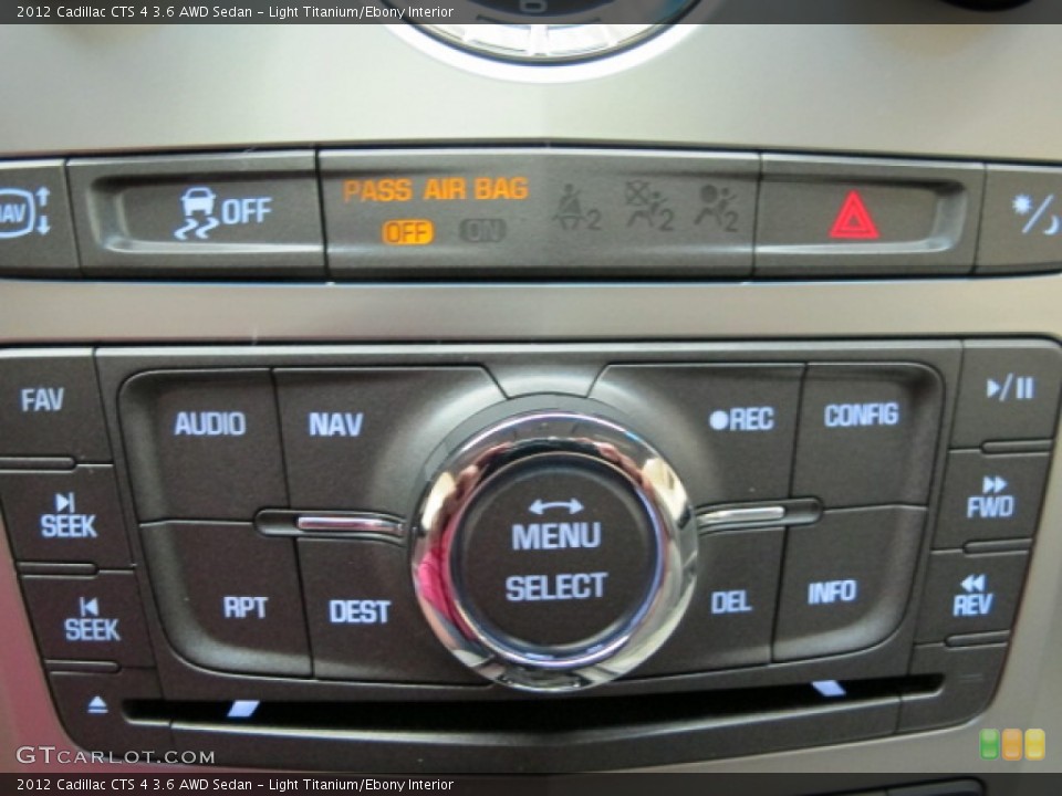 Light Titanium/Ebony Interior Controls for the 2012 Cadillac CTS 4 3.6 AWD Sedan #67176632
