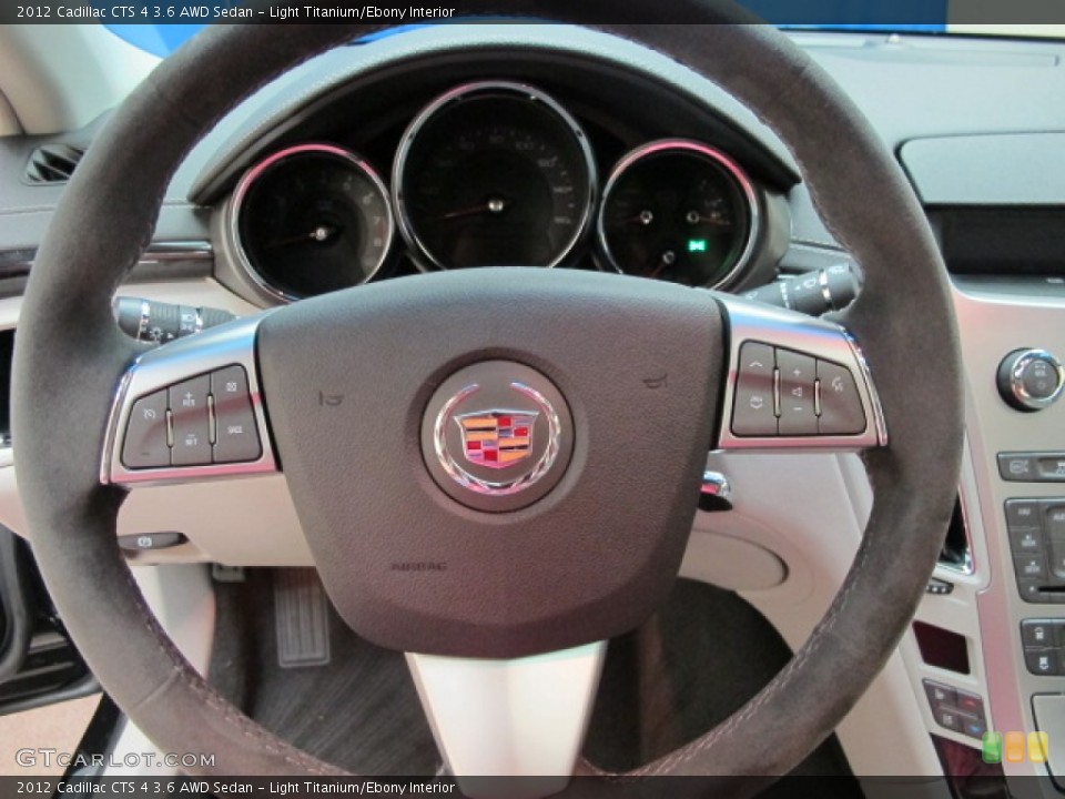 Light Titanium/Ebony Interior Steering Wheel for the 2012 Cadillac CTS 4 3.6 AWD Sedan #67176656