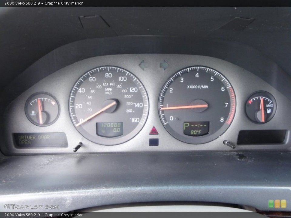 Graphite Gray Interior Gauges for the 2000 Volvo S80 2.9 #67178750