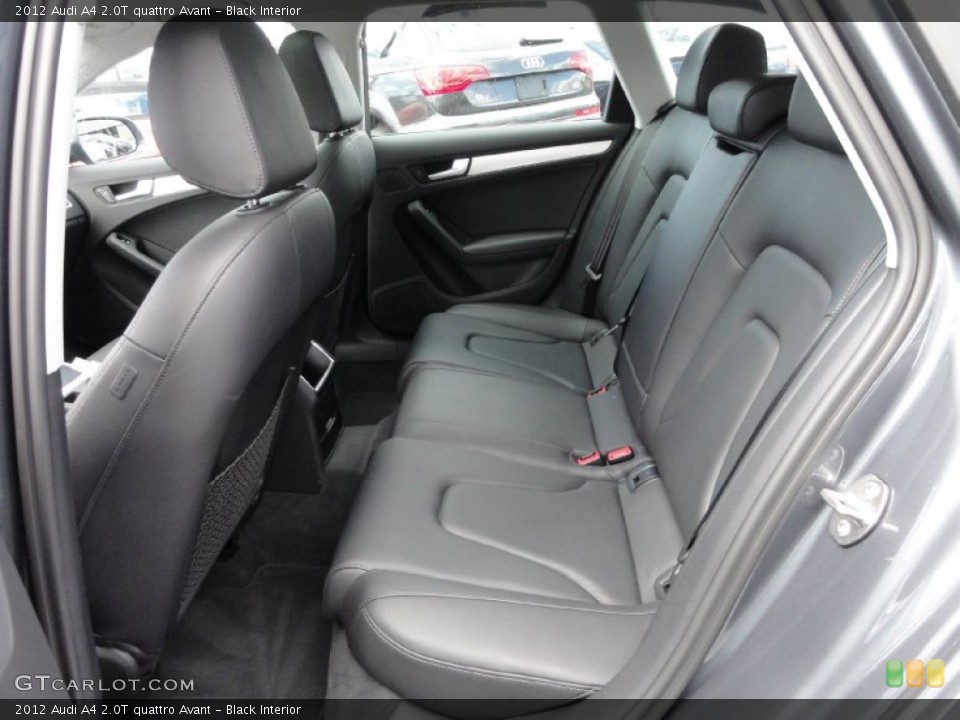 Black Interior Rear Seat for the 2012 Audi A4 2.0T quattro Avant #67179896