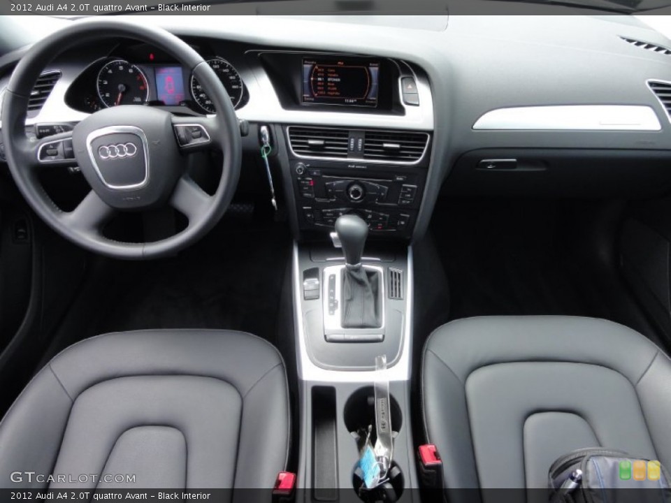 Black Interior Dashboard for the 2012 Audi A4 2.0T quattro Avant #67179912