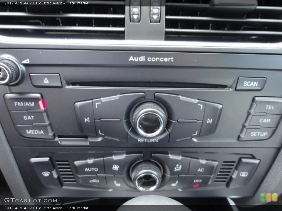 Black Interior Controls for the 2012 Audi A4 2.0T quattro Avant #67180013
