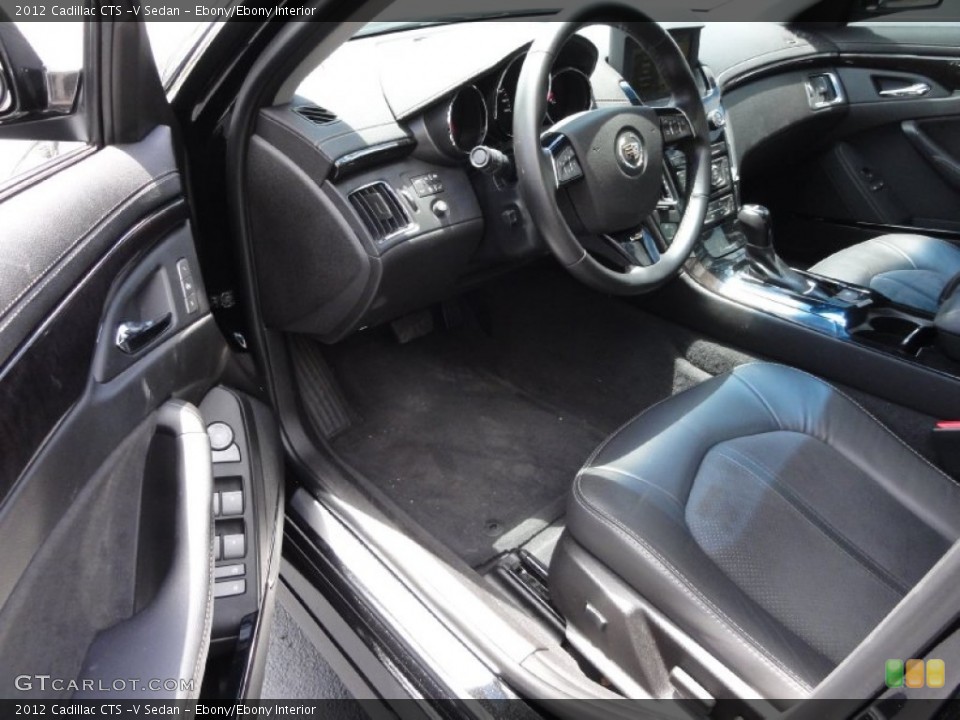 Ebony/Ebony Interior Photo for the 2012 Cadillac CTS -V Sedan #67183643