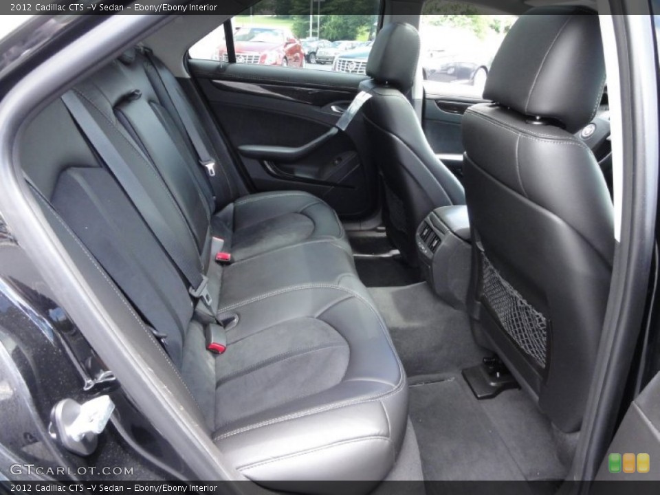 Ebony/Ebony Interior Rear Seat for the 2012 Cadillac CTS -V Sedan #67183718