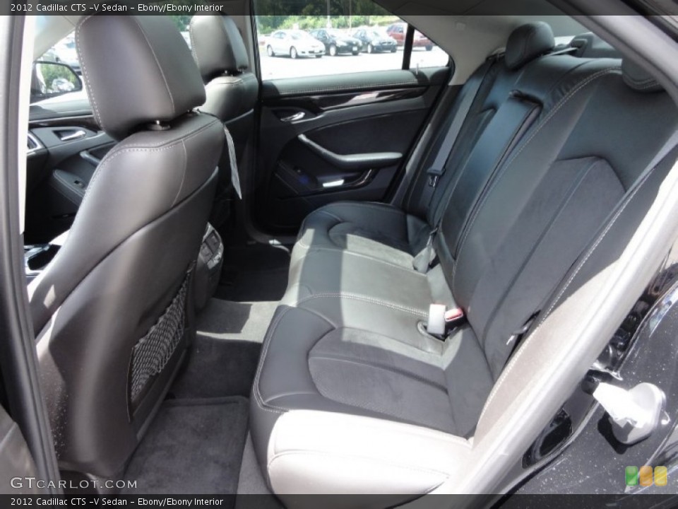 Ebony/Ebony Interior Rear Seat for the 2012 Cadillac CTS -V Sedan #67183736