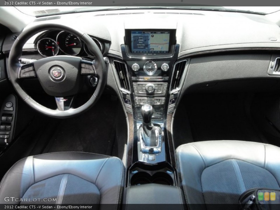 Ebony/Ebony Interior Dashboard for the 2012 Cadillac CTS -V Sedan #67183754