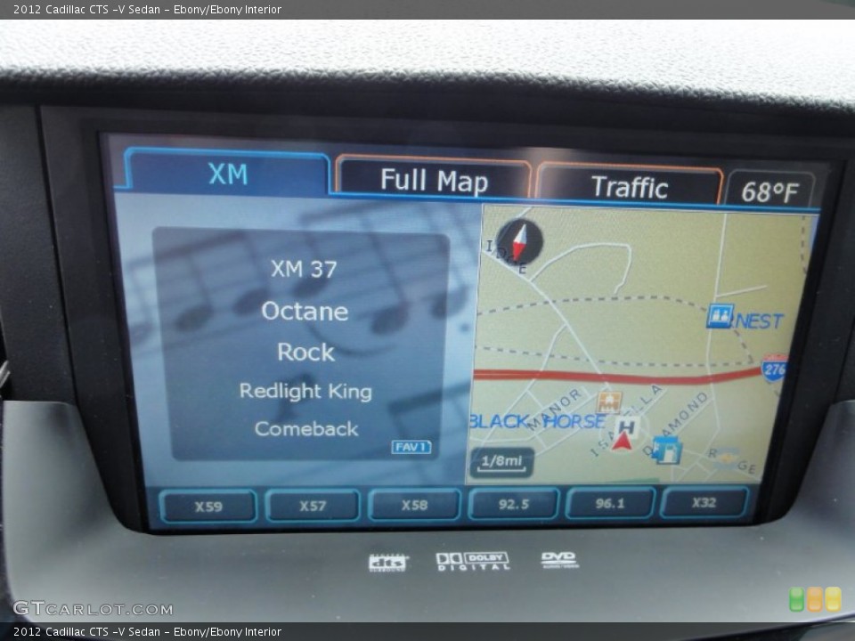 Ebony/Ebony Interior Navigation for the 2012 Cadillac CTS -V Sedan #67183802