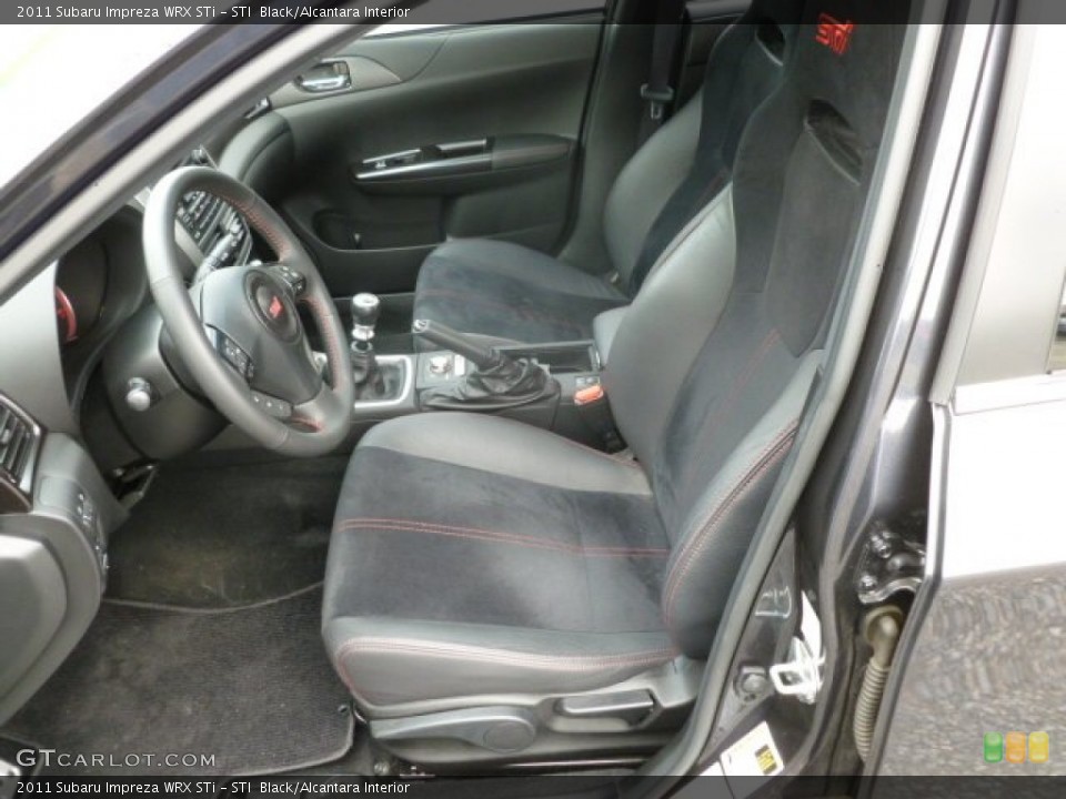 STI  Black/Alcantara Interior Front Seat for the 2011 Subaru Impreza WRX STi #67187552
