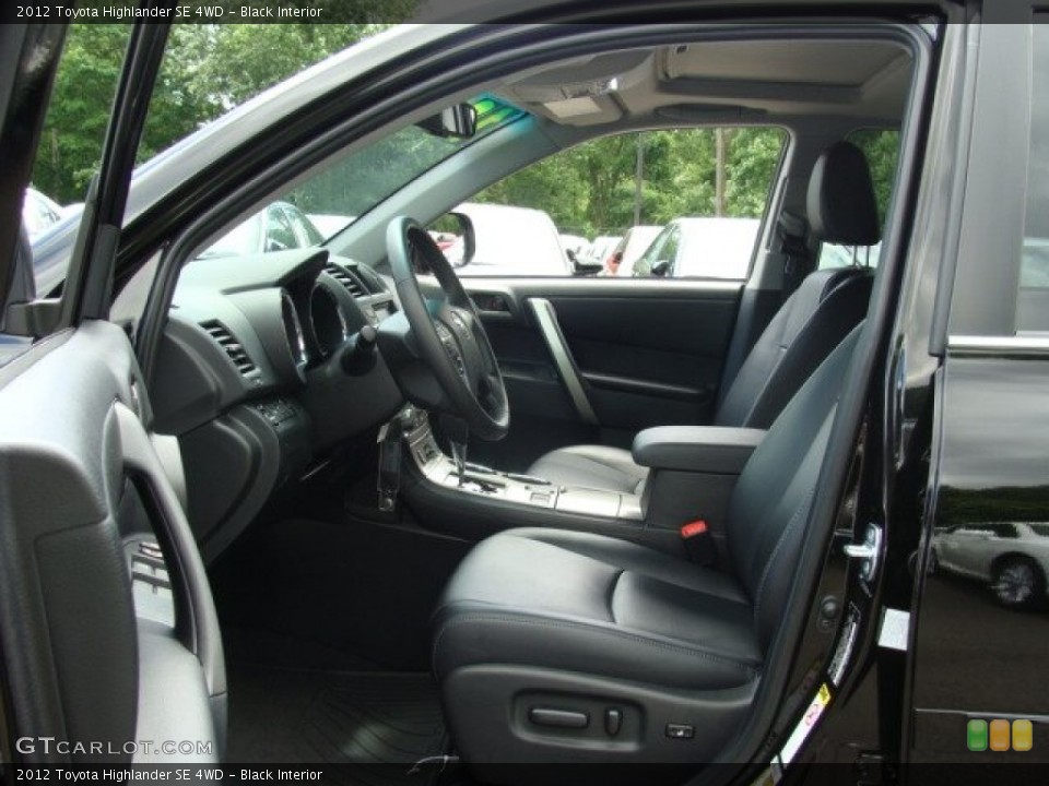 Black 2012 Toyota Highlander Interiors