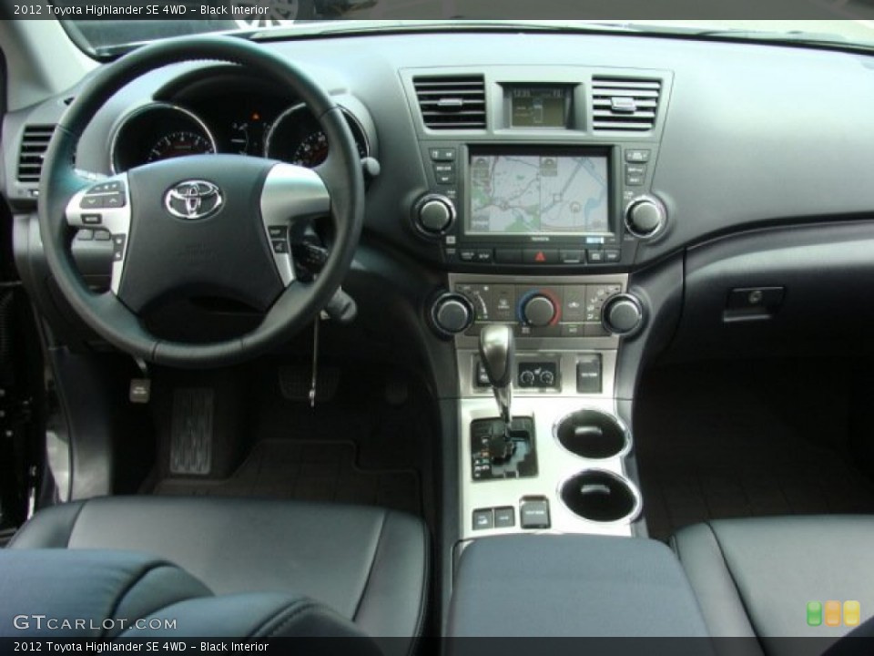 Black Interior Dashboard for the 2012 Toyota Highlander SE 4WD #67191086