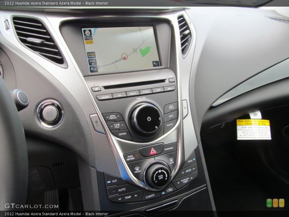 Black Interior Controls for the 2012 Hyundai Azera  #67191785