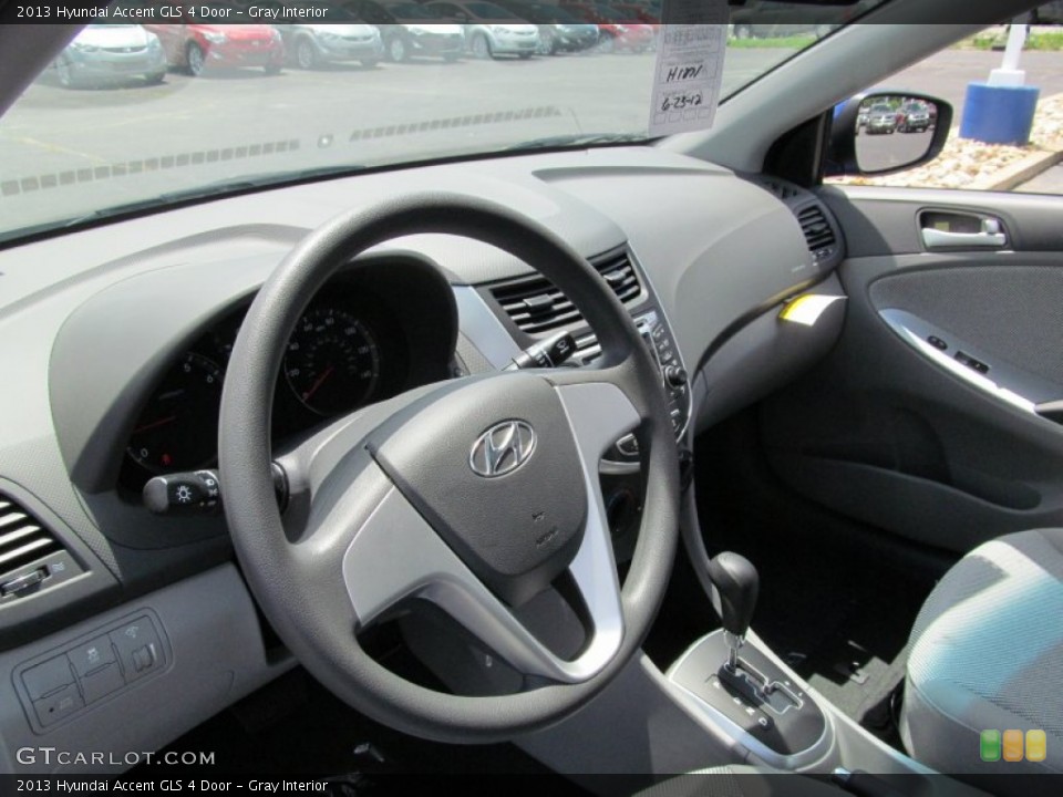 Gray Interior Dashboard for the 2013 Hyundai Accent GLS 4 Door #67192052