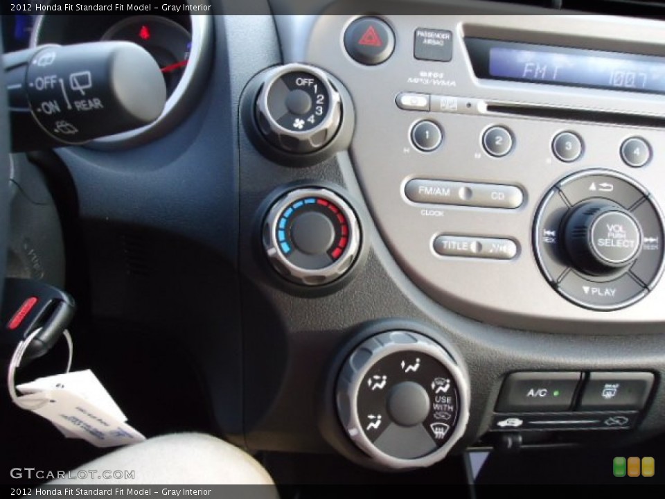 Gray Interior Controls for the 2012 Honda Fit  #67194329
