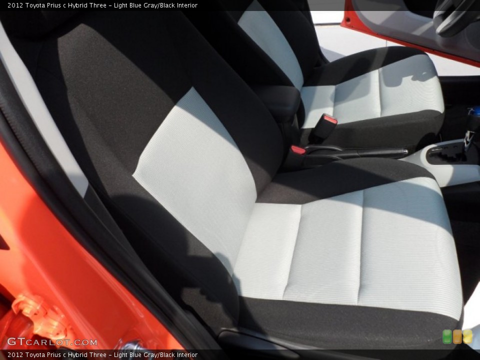 Light Blue Gray/Black Interior Photo for the 2012 Toyota Prius c Hybrid Three #67199471