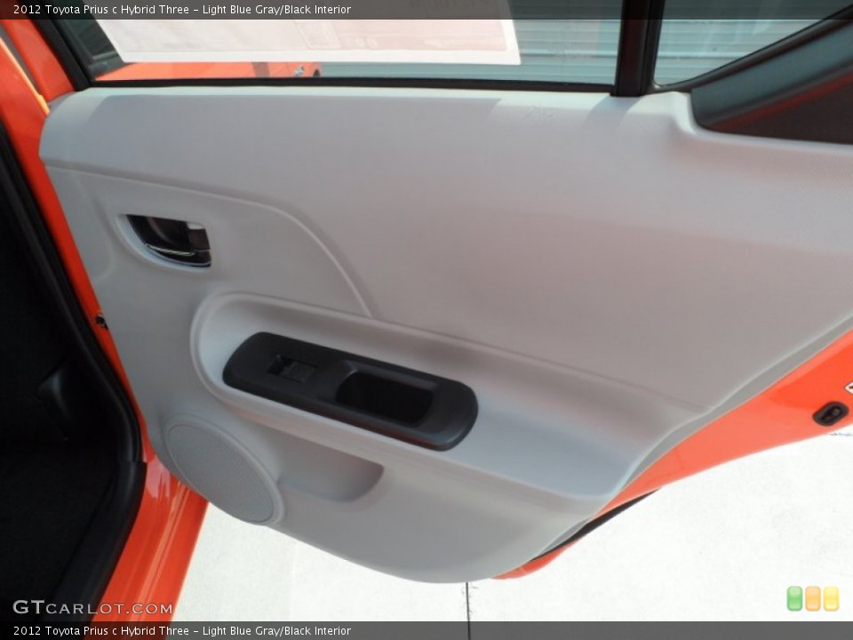 Light Blue Gray/Black Interior Door Panel for the 2012 Toyota Prius c Hybrid Three #67199480