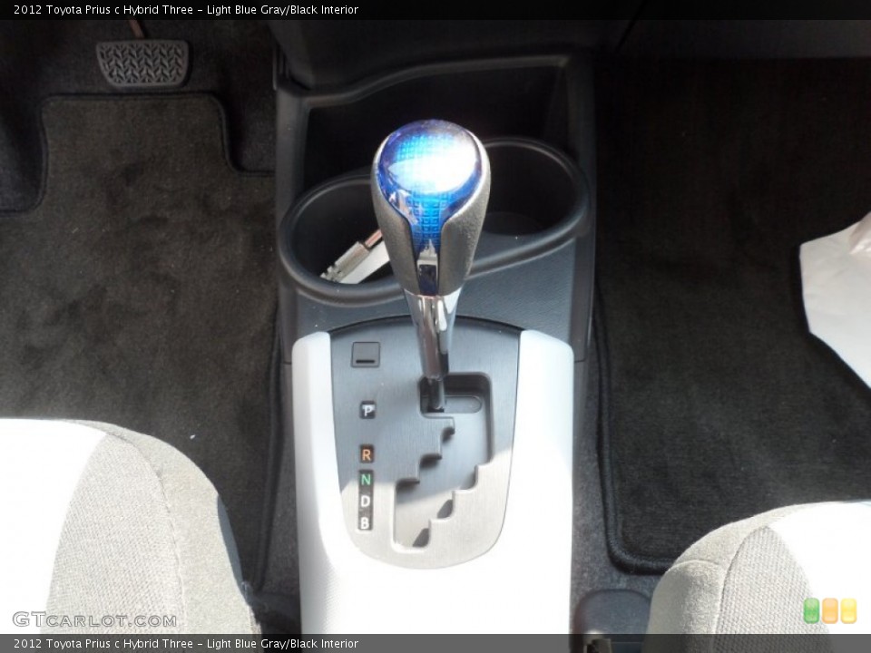 Light Blue Gray/Black Interior Transmission for the 2012 Toyota Prius c Hybrid Three #67199546