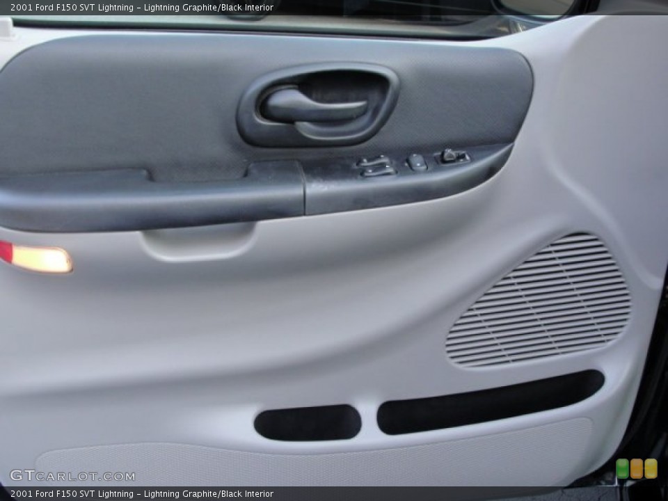 Lightning Graphite/Black Interior Door Panel for the 2001 Ford F150 SVT Lightning #67202862