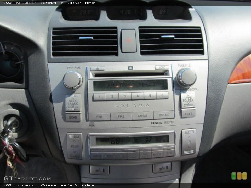 Dark Stone Interior Audio System for the 2008 Toyota Solara SLE V6 Convertible #67203105