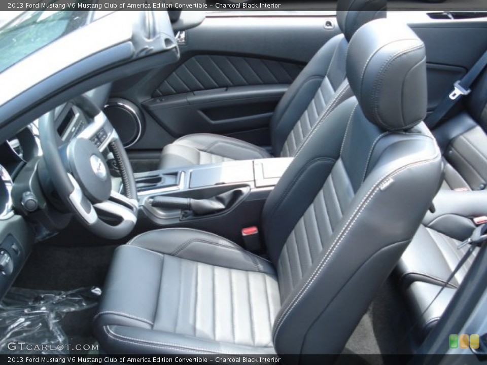 Charcoal Black Interior Photo for the 2013 Ford Mustang V6 Mustang Club of America Edition Convertible #67205612