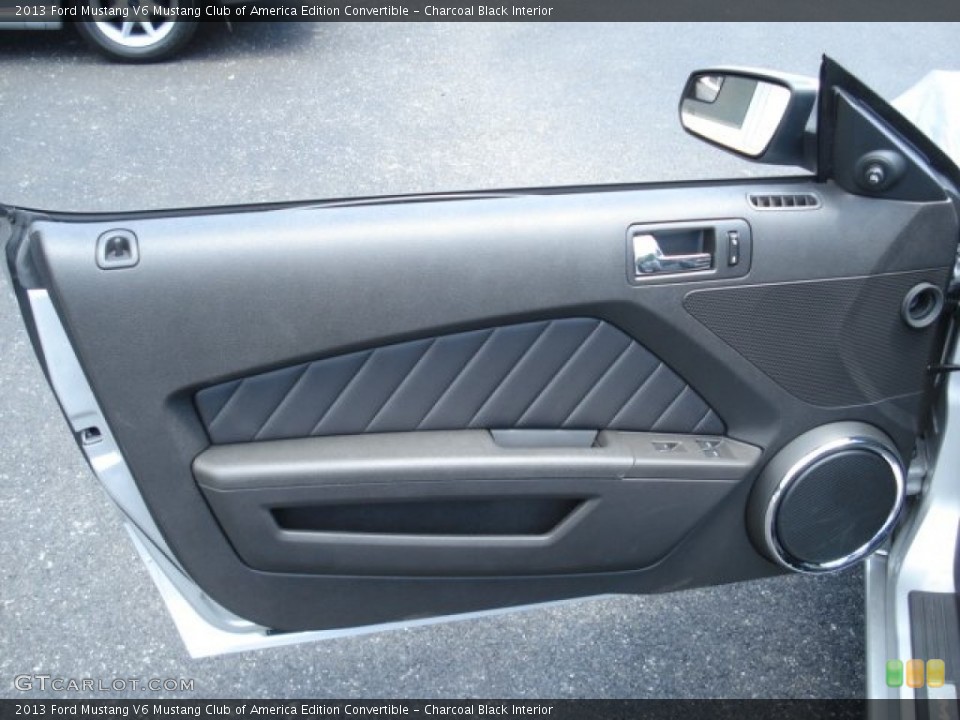 Charcoal Black Interior Door Panel for the 2013 Ford Mustang V6 Mustang Club of America Edition Convertible #67205619