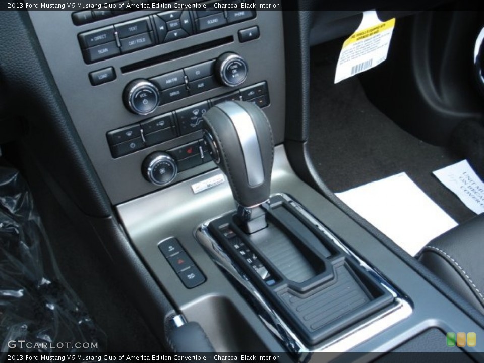 Charcoal Black Interior Transmission for the 2013 Ford Mustang V6 Mustang Club of America Edition Convertible #67205639