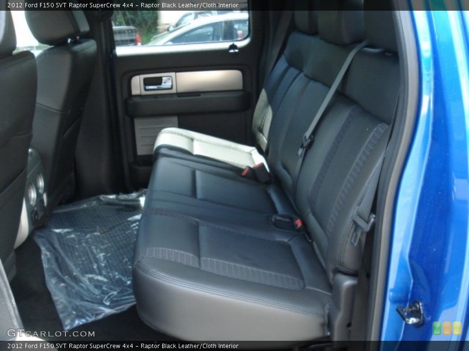 Raptor Black Leather/Cloth Interior Rear Seat for the 2012 Ford F150 SVT Raptor SuperCrew 4x4 #67205736