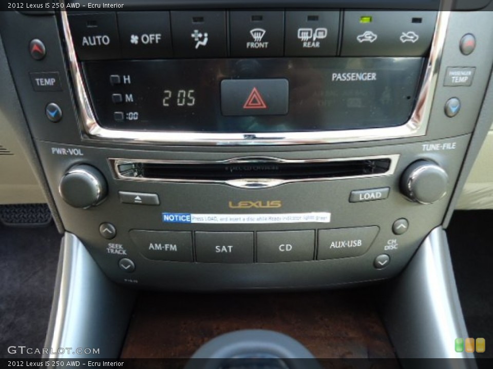 Ecru Interior Controls for the 2012 Lexus IS 250 AWD #67207338