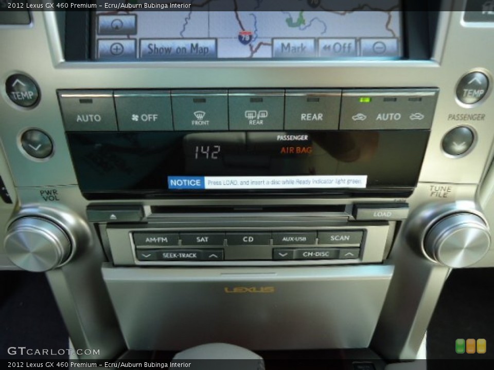 Ecru/Auburn Bubinga Interior Controls for the 2012 Lexus GX 460 Premium #67207554