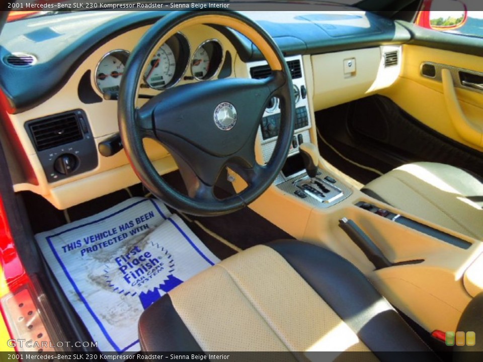 Sienna Beige Interior Prime Interior for the 2001 Mercedes-Benz SLK 230 Kompressor Roadster #67209960