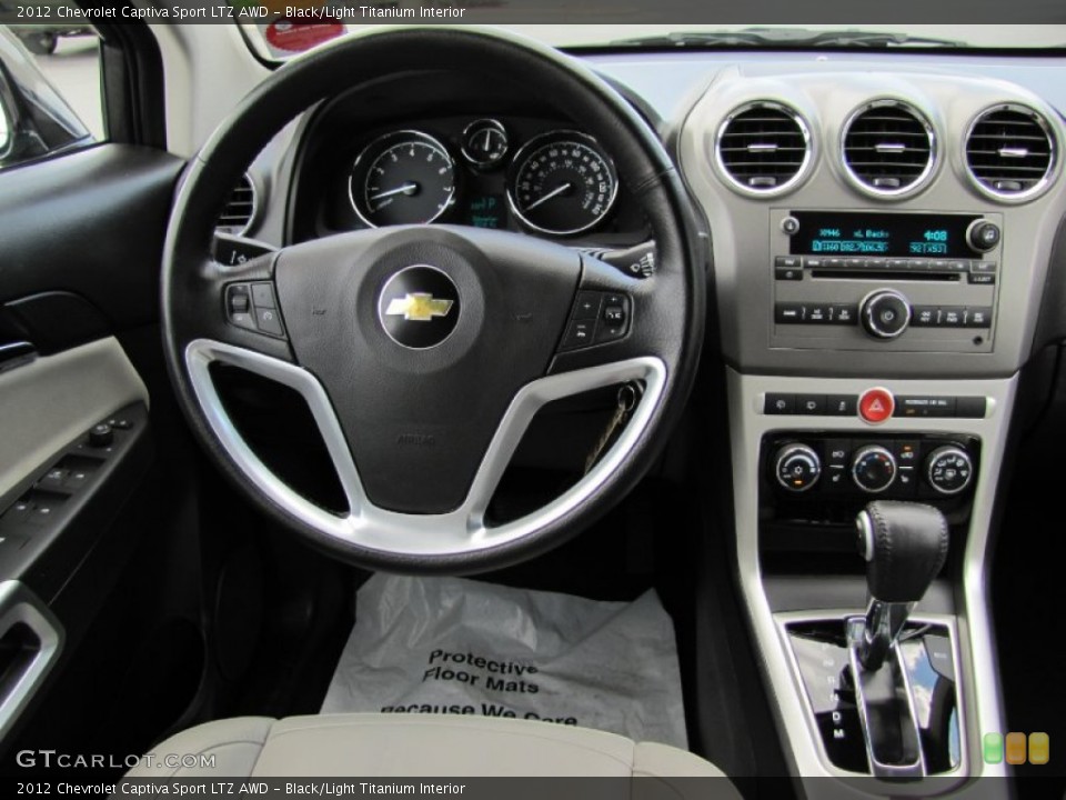 Black/Light Titanium Interior Steering Wheel for the 2012 Chevrolet Captiva Sport LTZ AWD #67211205