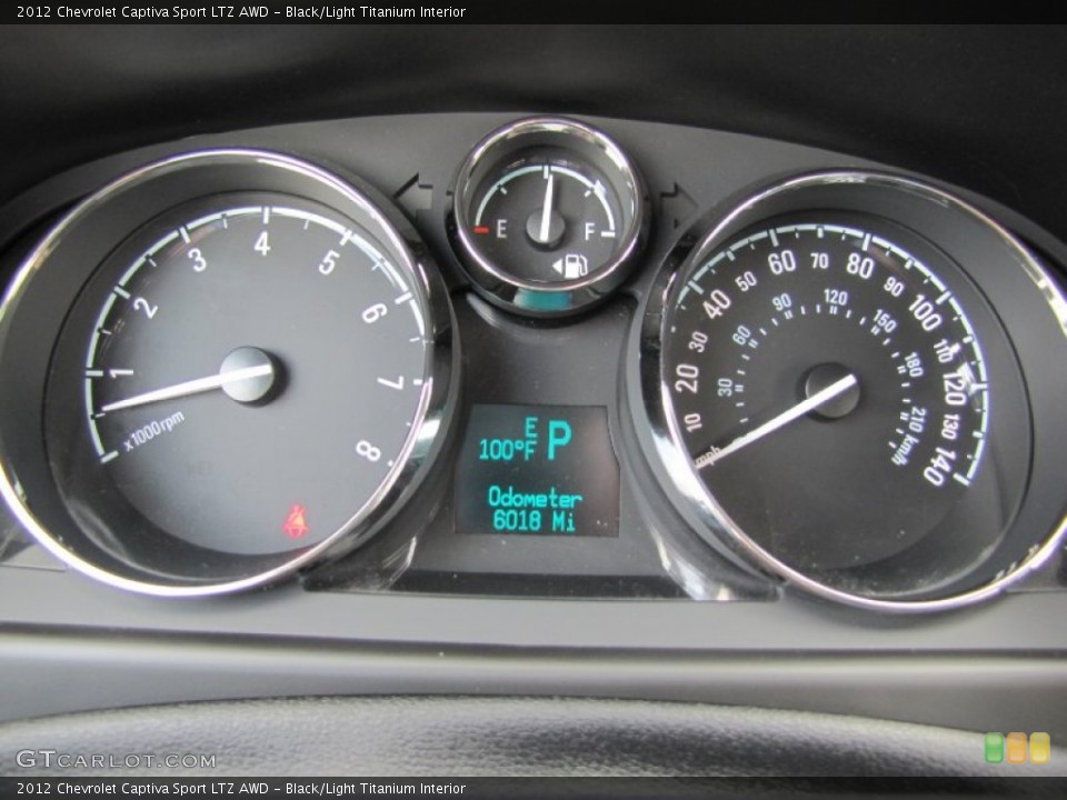 Black/Light Titanium Interior Gauges for the 2012 Chevrolet Captiva Sport LTZ AWD #67211208