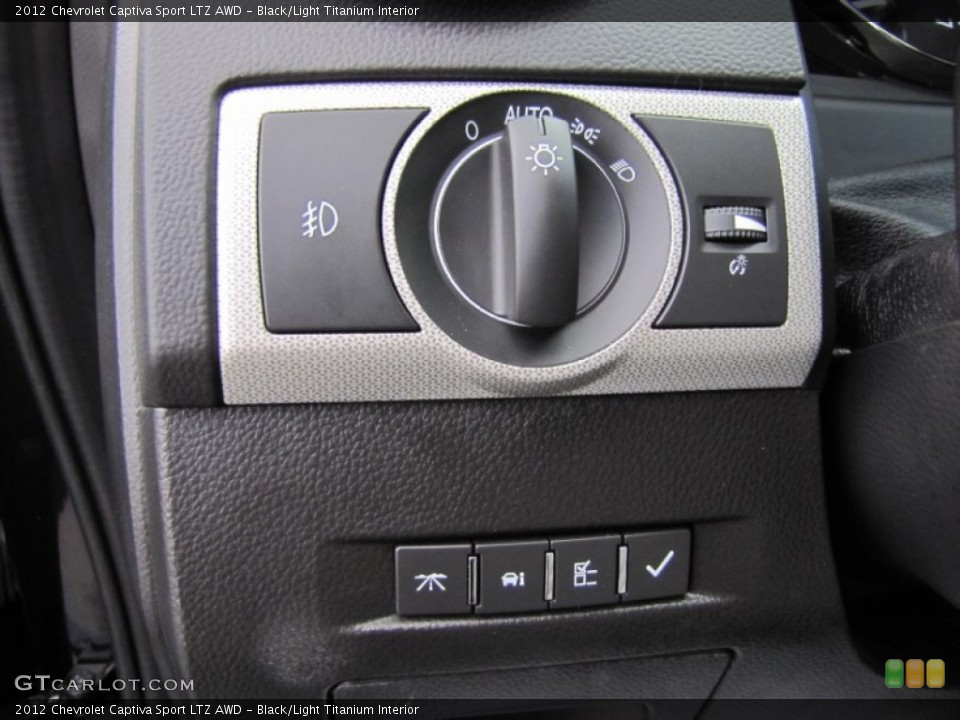 Black/Light Titanium Interior Controls for the 2012 Chevrolet Captiva Sport LTZ AWD #67211226