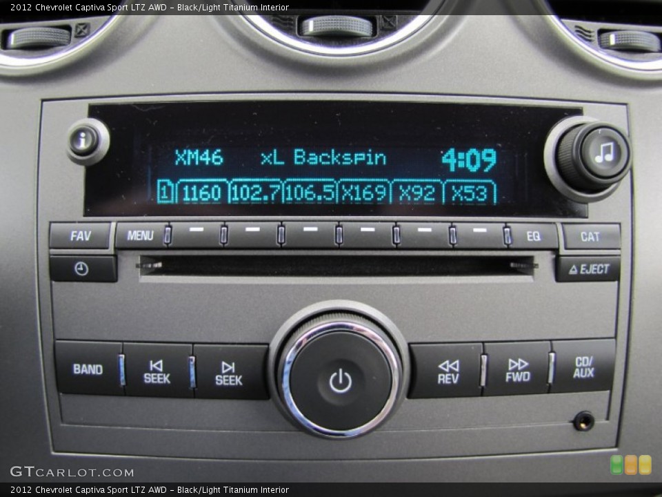 Black/Light Titanium Interior Audio System for the 2012 Chevrolet Captiva Sport LTZ AWD #67211235