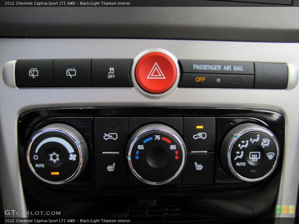 Black/Light Titanium Interior Controls for the 2012 Chevrolet Captiva Sport LTZ AWD #67211238