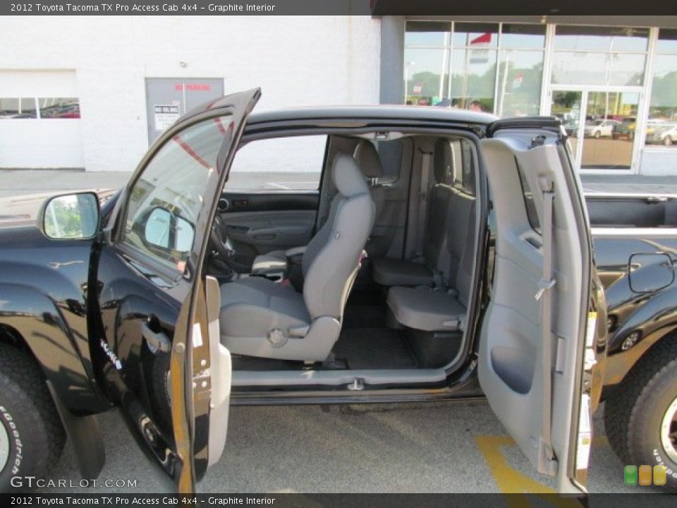 Graphite Interior Photo for the 2012 Toyota Tacoma TX Pro Access Cab 4x4 #67219724
