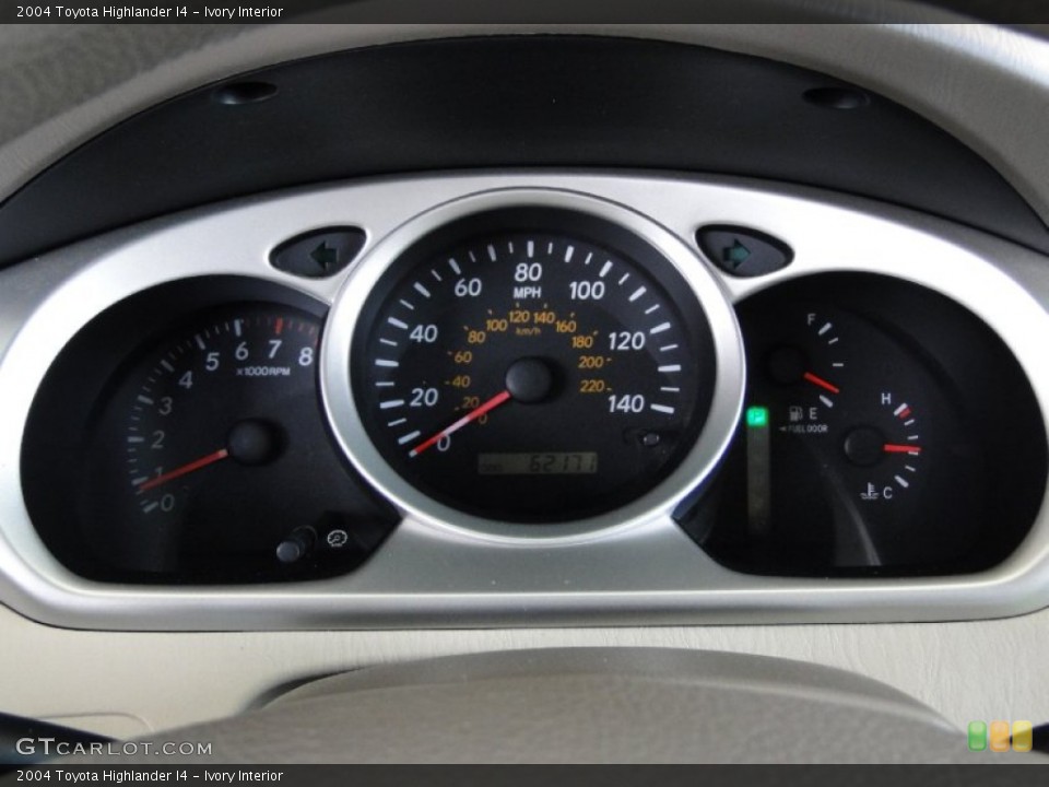 Ivory Interior Gauges for the 2004 Toyota Highlander I4 #67220910