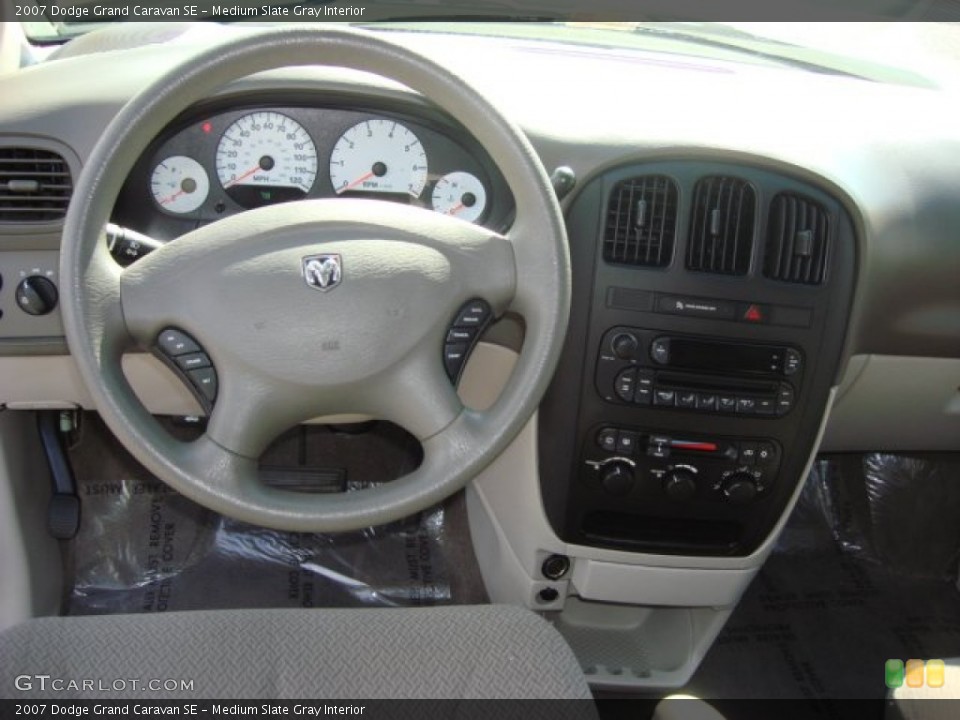 Medium Slate Gray Interior Dashboard for the 2007 Dodge Grand Caravan SE #67230933