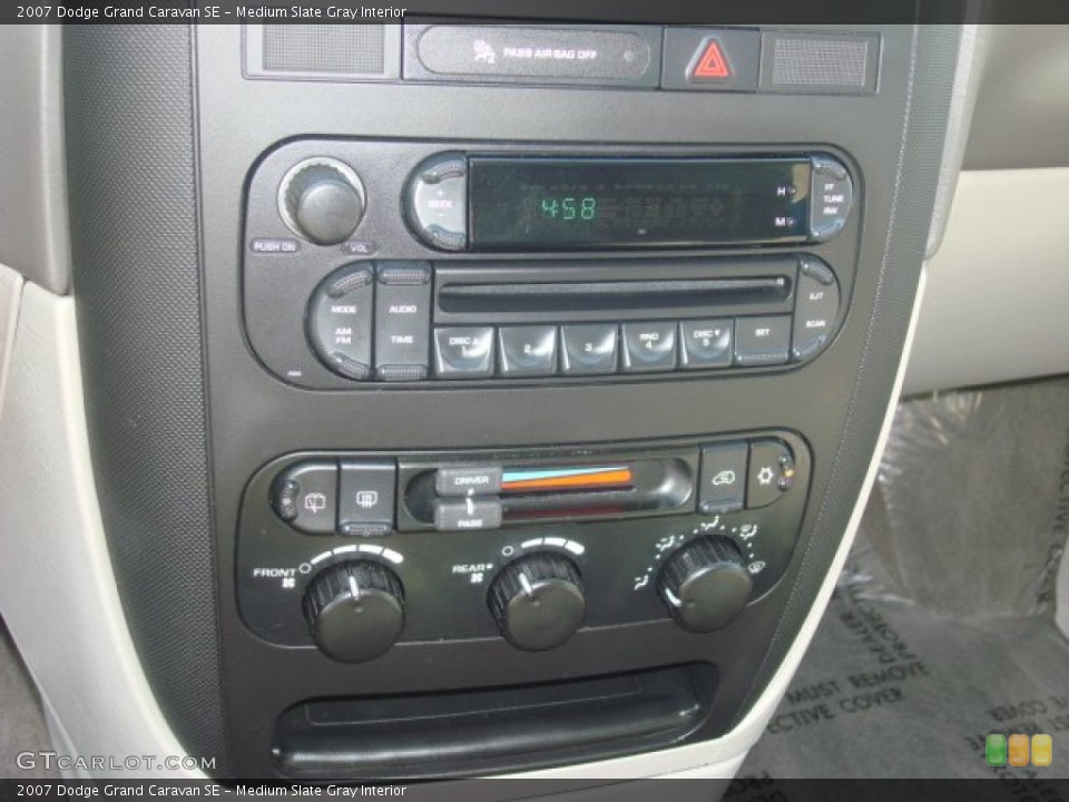 Medium Slate Gray Interior Controls for the 2007 Dodge Grand Caravan SE #67230948