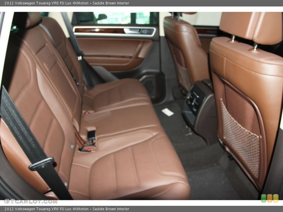 Saddle Brown Interior Rear Seat for the 2012 Volkswagen Touareg VR6 FSI Lux 4XMotion #67231086